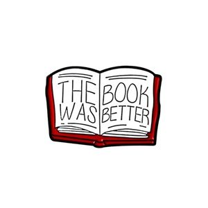 Funny Mini Reading Enthusiast Book Enamel Pin